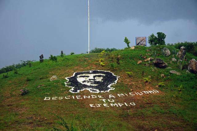 Che Guevara Image on a Hill