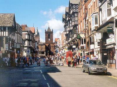 Shopping in Chester city centre