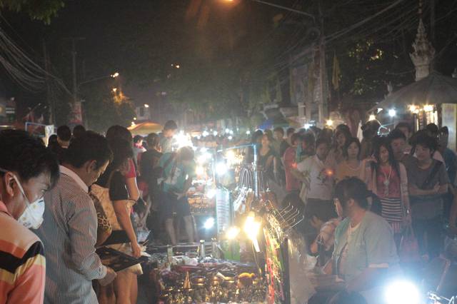 Sunday Walking Market at Night