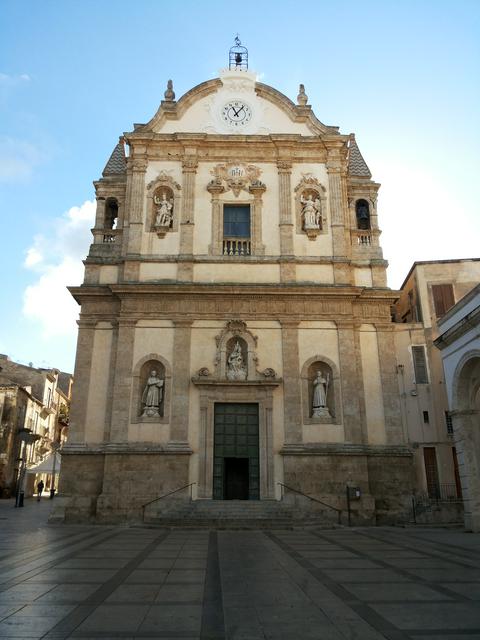 The façade of the church of the Jesuits' College