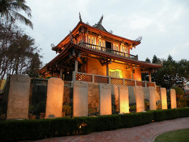 Chihkan Tower at night