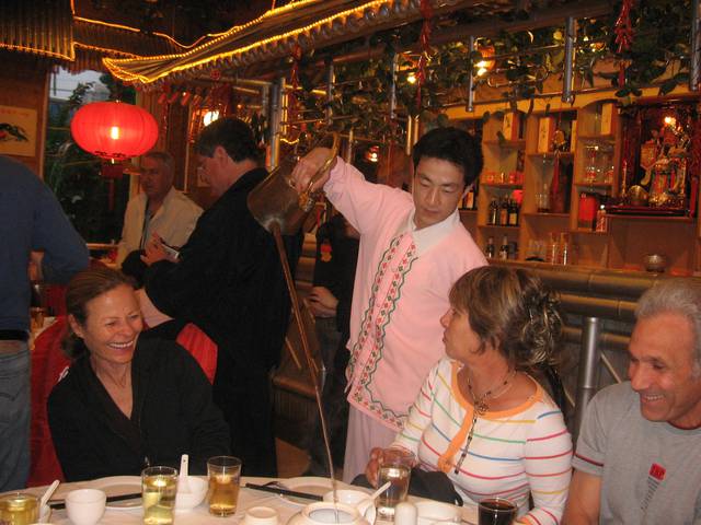 Tea-serving at a restaurant in China