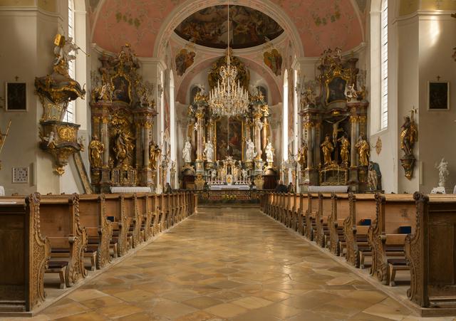 Interior of the Church of St. Peter and St. Paul