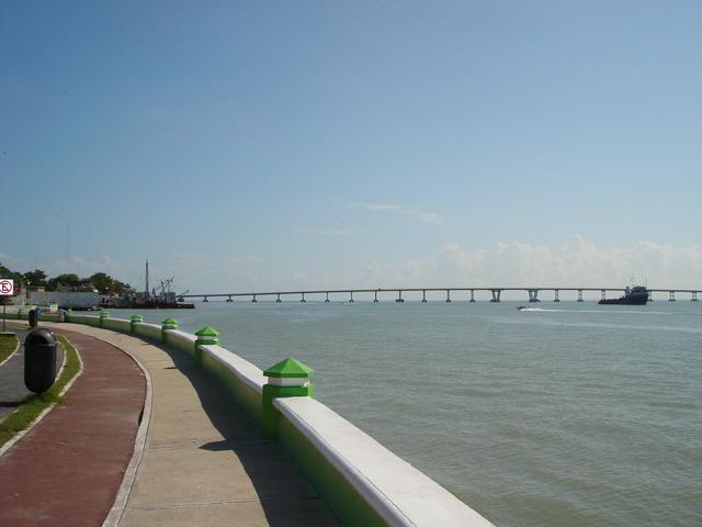  El Zacatal Bridge and the City Malecon.