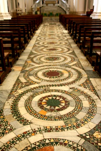 The cathedral floor