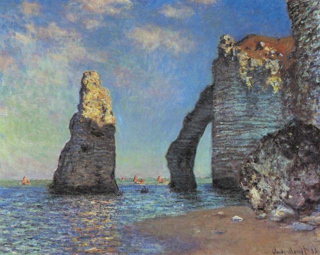 The Cliffs at Étretat, Claude Monet