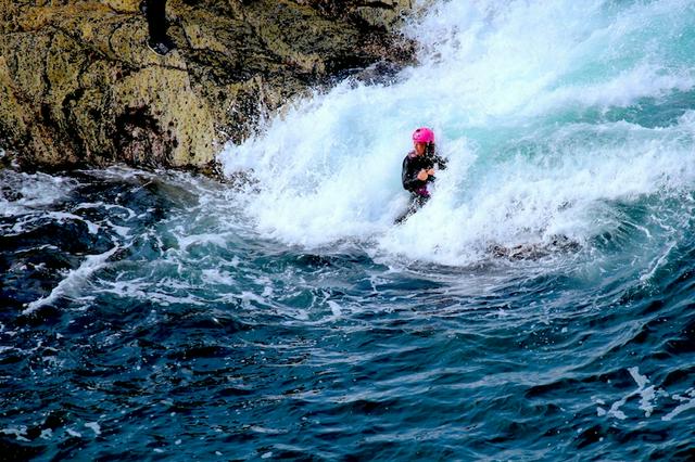 Coasteering at Abereiddy Bay