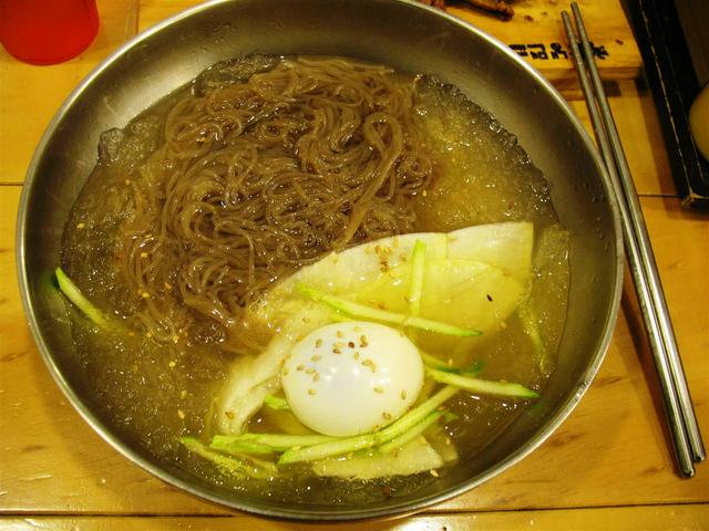 Naengmyeon cold buckwheat noodles