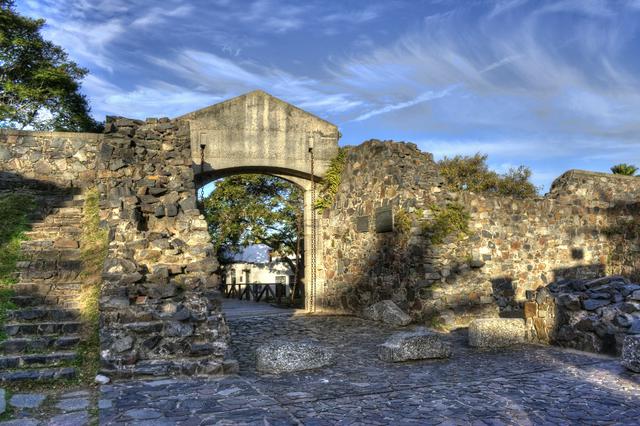 City wall gate in Colonia del Sacramento