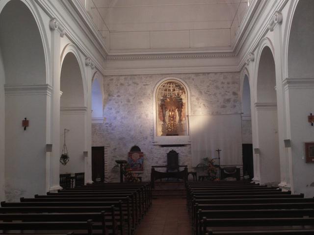 The interior of the basilica