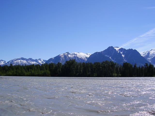 Confluence of Alsek and Tatshenshini rivers