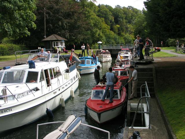 At the Cookham Lock