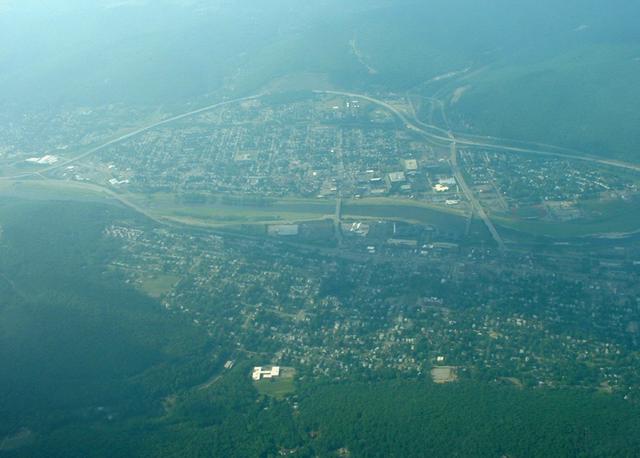 Corning from the air