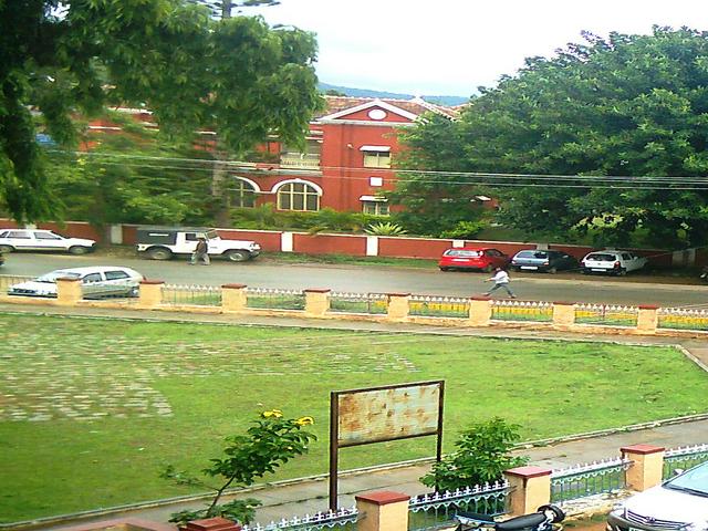 The park near State Bank junction, Court Road, Chikmagalur