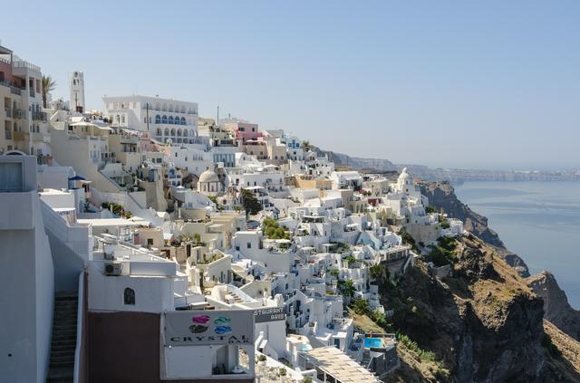 Thira is built on the cliff