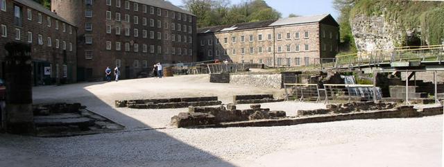 Derwent Valley Mills UNESCO World Heritage Site in Derbyshire - one of the birthplaces of the Industrial Revolution