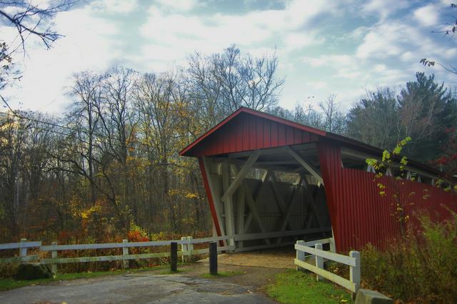 A covered bridge