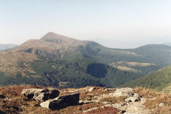 North part of Czarnohora (Eastern Carpathians), the highest mountains in Ukraine. The highest peak on the picture is Howerla (2061 m)
