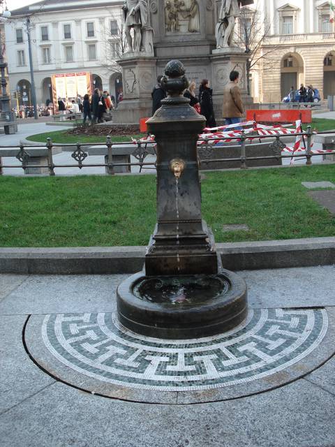 The simplest and plainest place to have a drink in Milan is a drinking fountain - there are loads of them around the city!