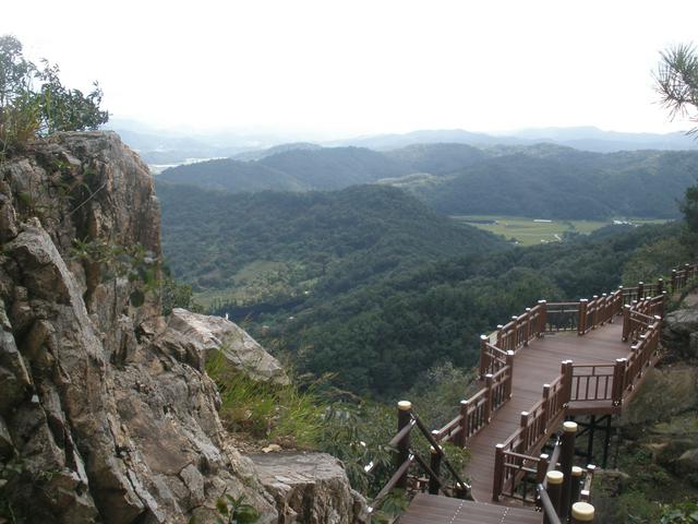 View from atop Gubong-san, facing south away from the city.