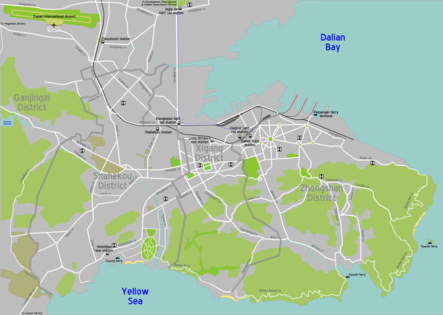 Map of Dalian