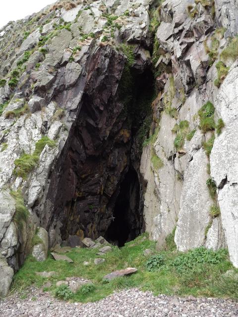 The cave with MacKinnon's painting