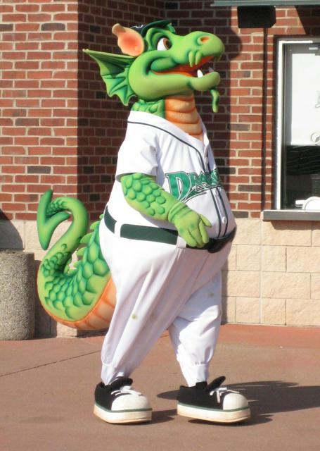 Heater - the Dayton Dragons' mascot