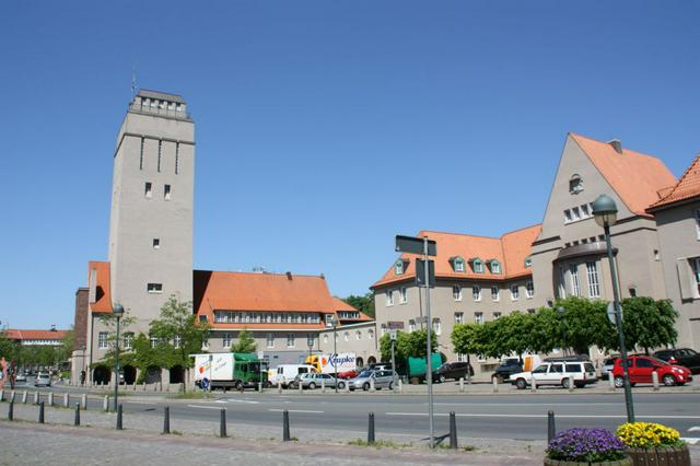 The townhall and the water tower