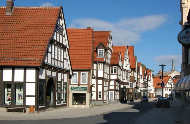 Half-timbered houses in the Old Town