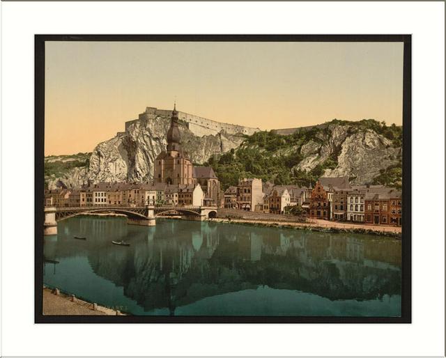 Dinant on a late 19th-century photochrome, looking much like it does today