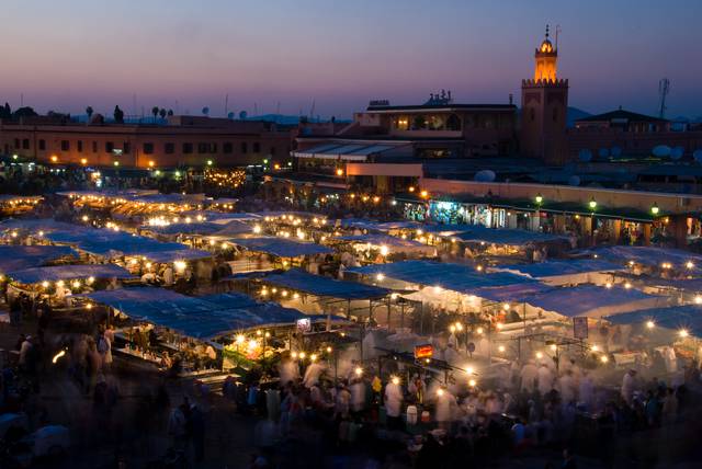 Djemaa El-Fna in full swing