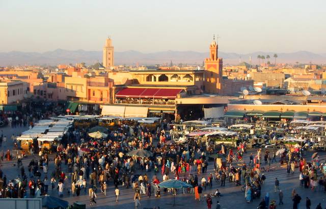 Djemaa El-Fna in the evening