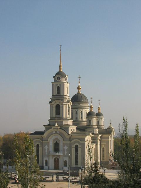 The reconstructed Cathedral Transfiguration of Jesus in Donetsk.