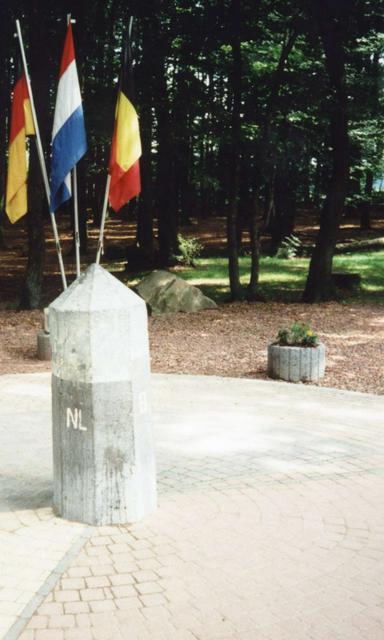 The Drielandenpunt marks the spot where the German, Belgian and Dutch borders meet