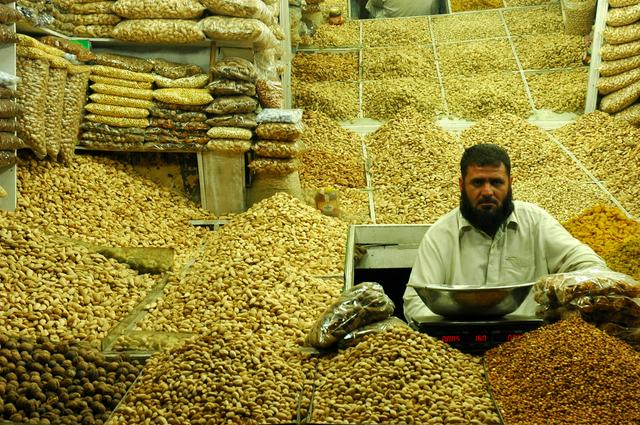 One of the vendors in Namak Mandi.