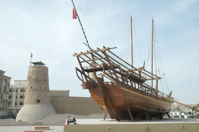 Dubai Museum – al-Fahidi fort and a dhow