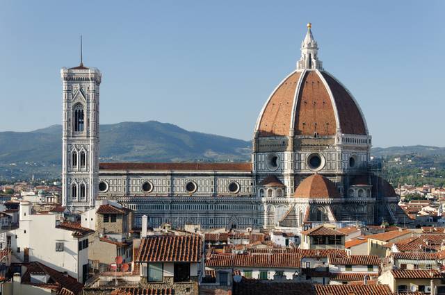 The Duomo, officially Cattedrale di Santa Maria del Fiore, is the fourth largest church in Europe, with the biggest brickwork dome in the world