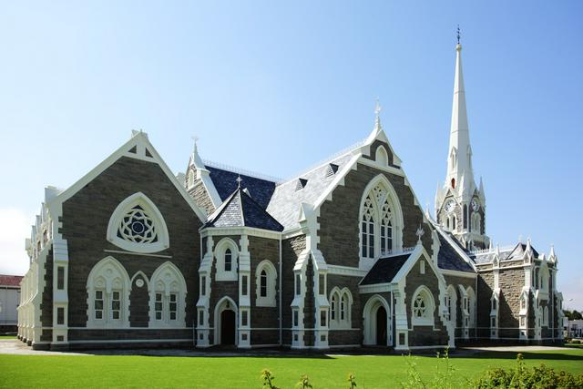 The Dutch Reformed church dominates the skyline of Graaff-Reinet