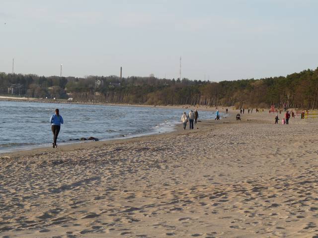 A beach on the Baltic Sea shore.