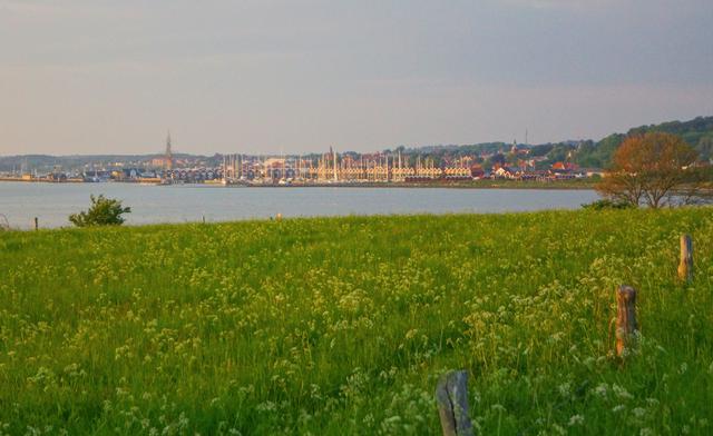 Ebeltoft with Ebeltoft Marina.