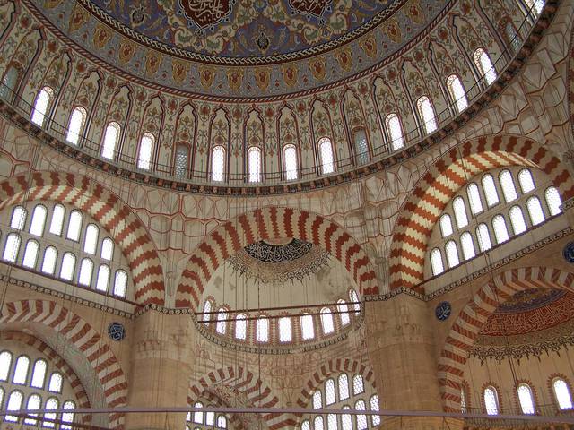 Detail from interior of Selimiye Mosque