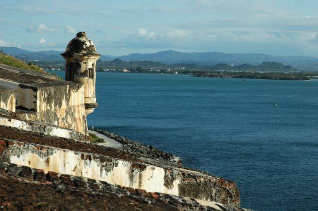 A watchtower in the fort of El Morro, guarding San Juan