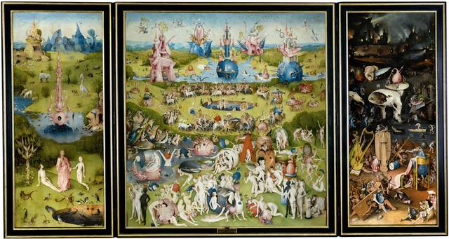 The Garden of Earthly Delights by Hieronymus Bosch at Prado Museum