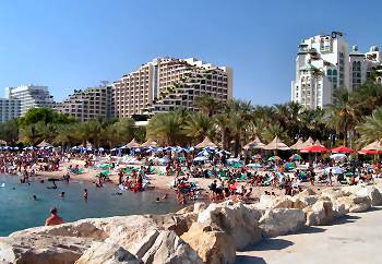 A beach in Eilat