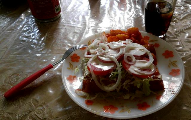 Miner's enchiladas (enchiladas mineras), a Guanajuato specialty