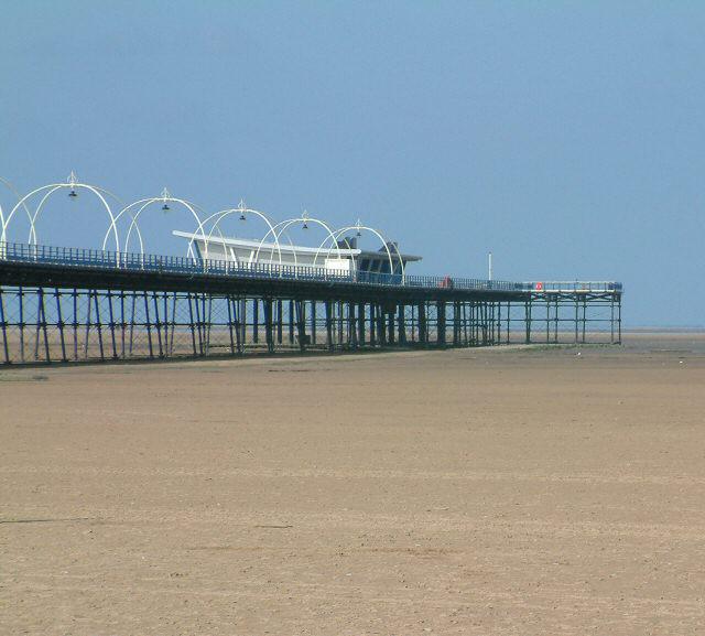 Southport Pier, the second longest in Great Britain