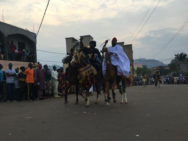 Festivities during Eid al Fitr (end of Ramadan) in La Briquetterie