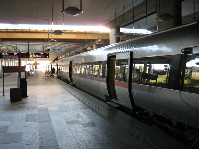 Flytoget (The Airport Express Train) at Gardermoen Station (Oslo Airport)