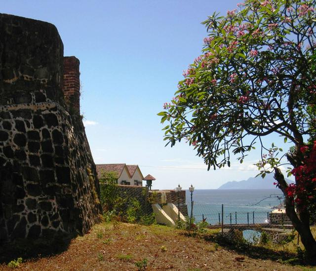 View from Fort Oranje towards Saba