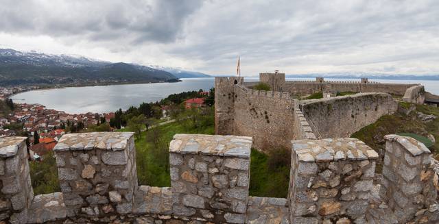 Looking toward the town from the fortress